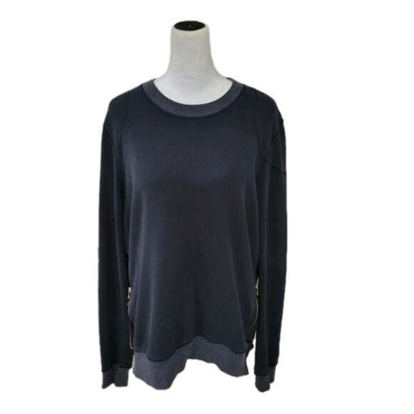 Lululemon Future Varsity Pullover Women’s 4/6 Black Sweatshirt Zip Side Athletic - Picture 2 of 13